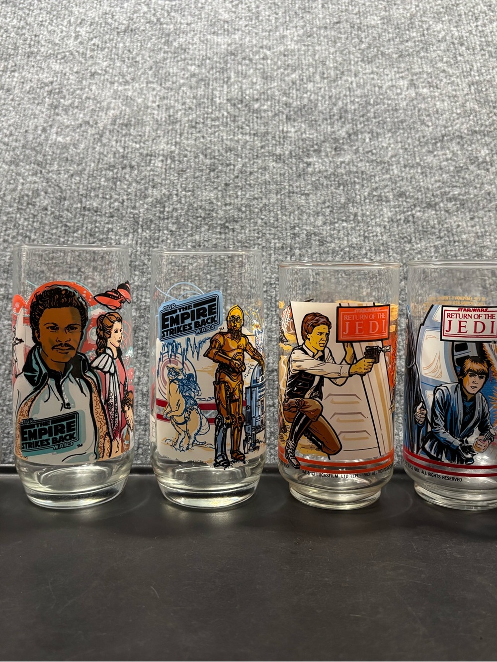 Star Wars Vintage Character Glass Set - Multicolor